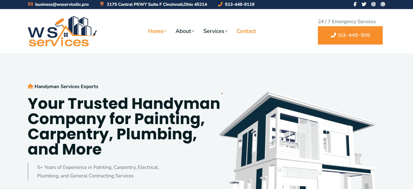 Home Repair & Renovation Services UI preview